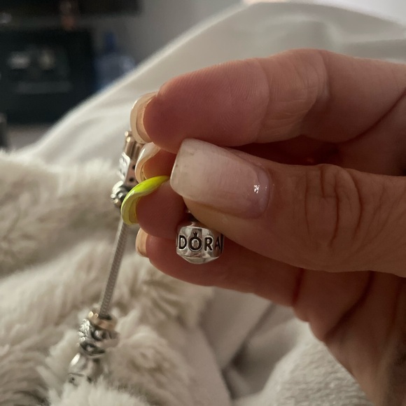 PANDORA Silver BRACELET with 11 Gold and SILVER  CHARMS !!!!!! - Picture 13 of 13